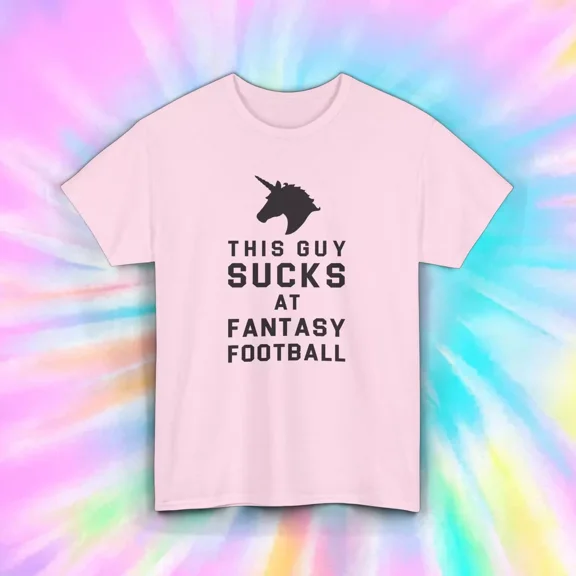 Hot Trending Funny Fantasy Football T-Shirt | This Guy Sucks Unicorn | Gift Design Preview Only