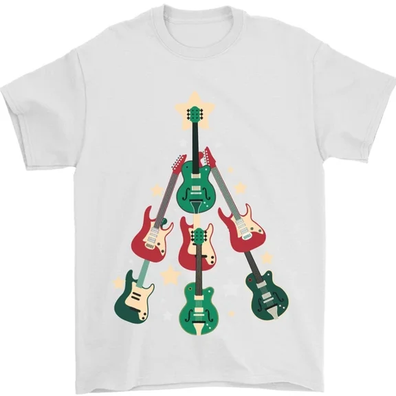 Hot Trending Funny Guitar Tree Rock Music T-Shirt Design Preview Only