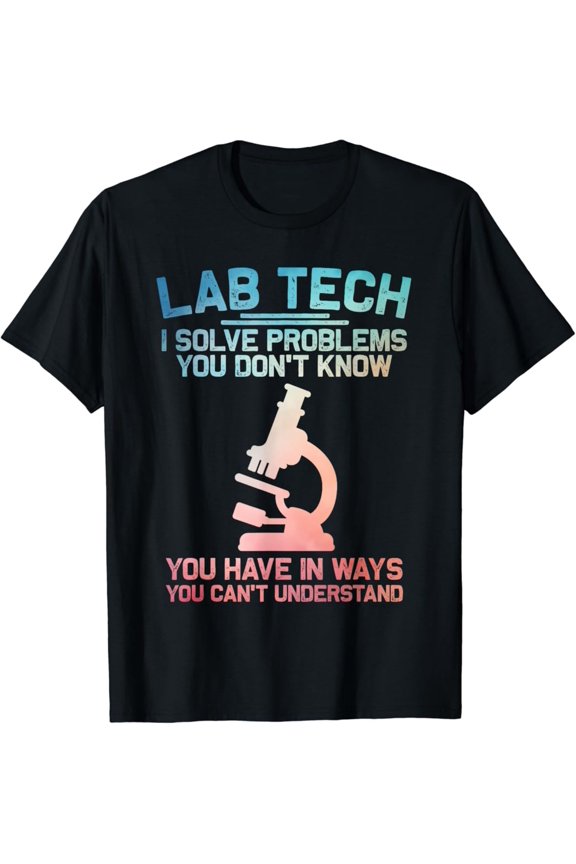 Hot Trending Funny Lab Tech Art For Men Women Medical Laboratory Lab Week T-Shirt Vintage Tee -Birthday Gifts