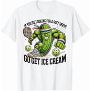 Hot Trending Funny Pickleball Lover Pun With A Pickle Playing Pickle Ball T-Shirt S-5Xl Birthday Gifts; For Men & Women