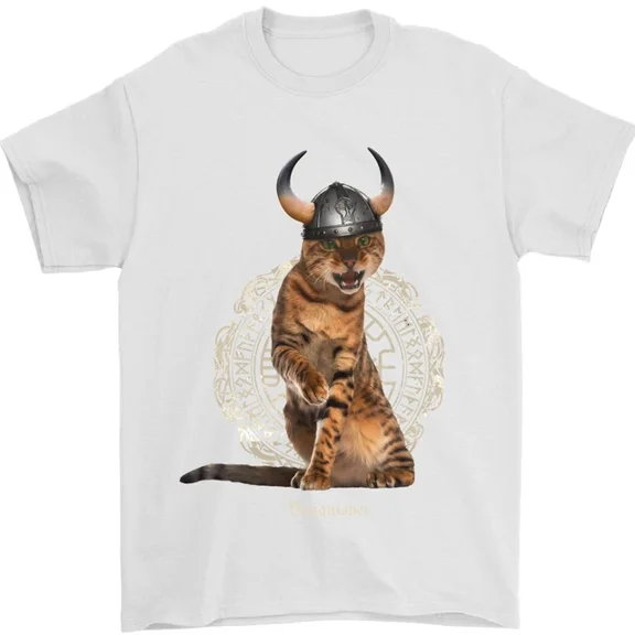 Hot Trending Funny Viking Cat The Vanquisher T-Shirt Design Preview Only