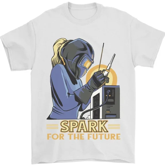 Hot Trending Future Spark Female Welder Welding T-Shirt Design Preview Only