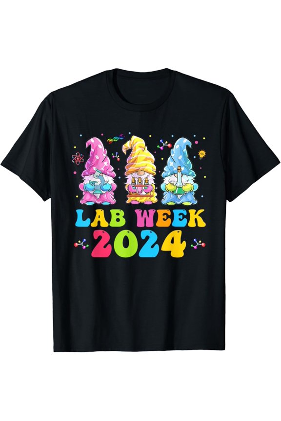 Hot Trending Gnomies Lab Week 2024 Medical Lab Tech Science Care Lab Tech T-Shirt Vintage Tee -Birthday Gifts