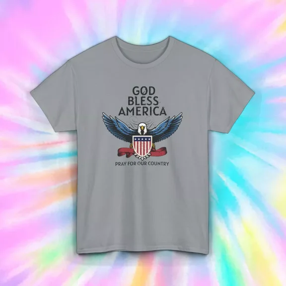 Hot Trending God Bless America T-Shirt | Eagle Design | Christian Gift Design Preview Only