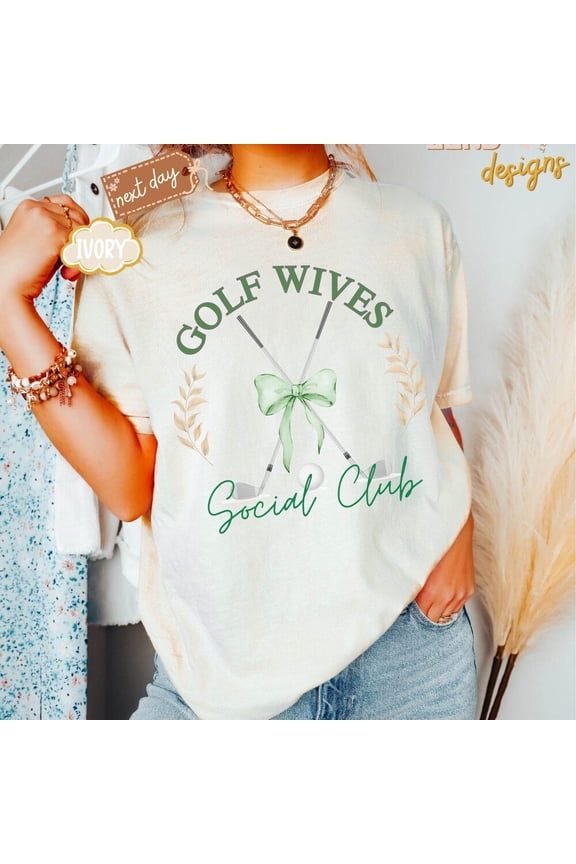 Hot Trending Golf Wives Social Club T-Shirt, Women'S Golfing Shirt, Golf Wife Shirt, Country Club Outfit, Gifts For Her S-5Xl Birthday Gifts; For Men & Women
