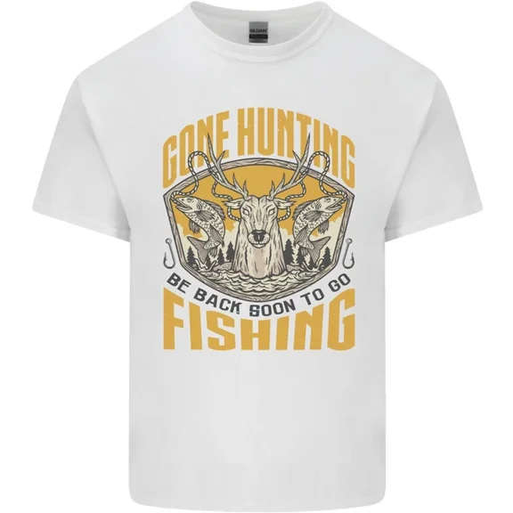 Hot Trending Gone Hunting Then Fishing Funny Hunter T-Shirt Design Preview Only