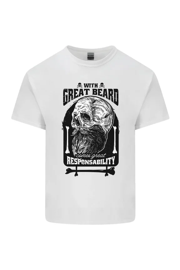 Hot Trending Great Beard Comes Great Responsibility T-Shirt Design Preview Only