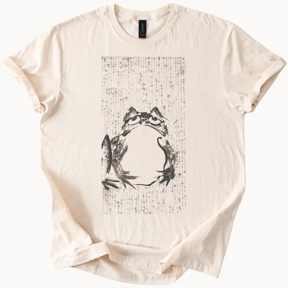 Hot Trending Grumpy Frog Tee Funny Toad Shirt Quirky Graphic Top Design Preview Only