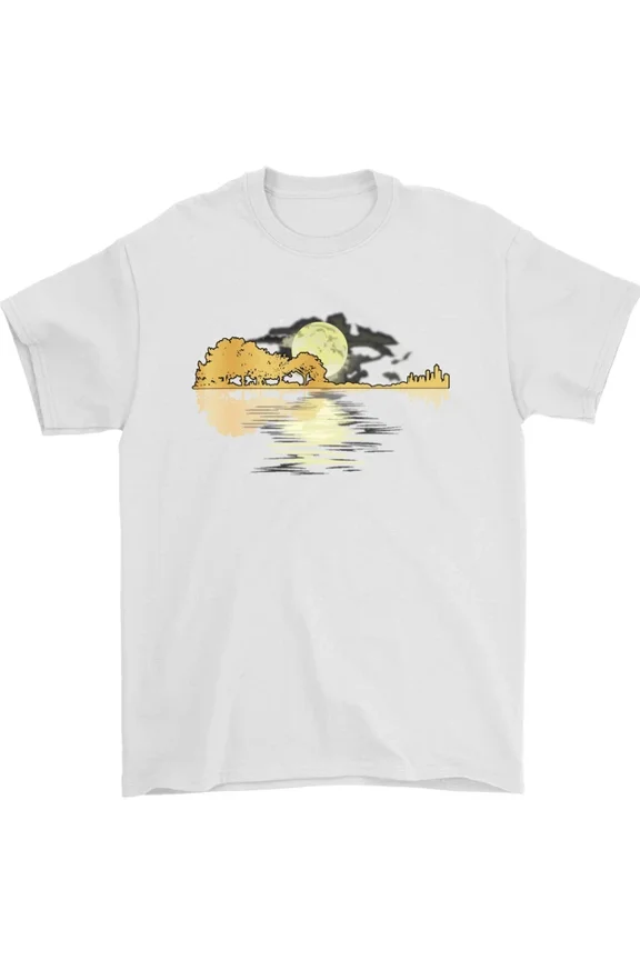 Hot Trending Guitar Reflection Guitarist Bass Acoustic T-Shirt Design Preview Only