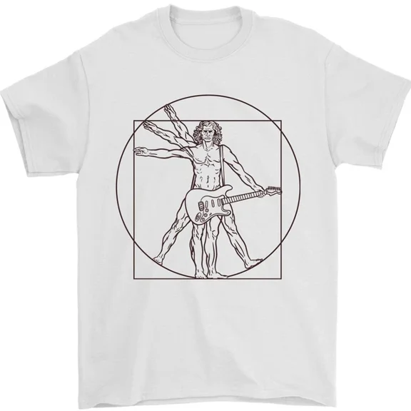 Hot Trending Guitar Vitruvian Man Guitarist T-Shirt Design Preview Only