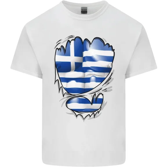 Hot Trending Gym The Greek Flag Ripped Muscles Greece T-Shirt Design Preview Only