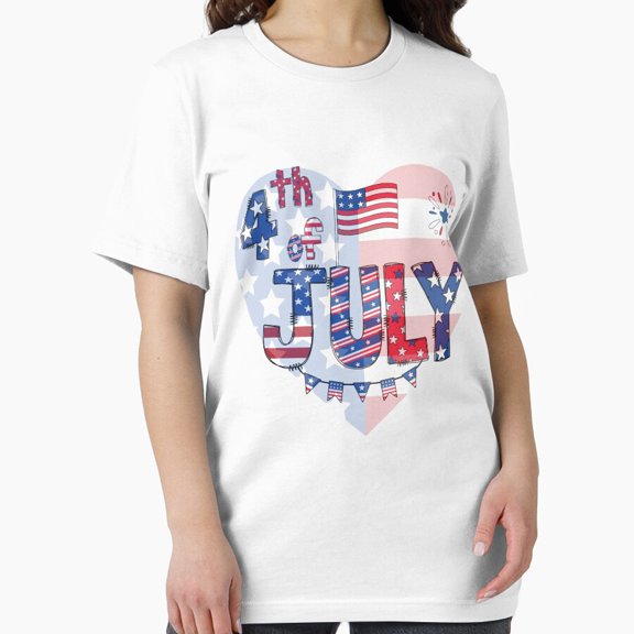 Hot Trending Happy 4Th Of July Cartoon Design T-Shirt, Gift For Patriotic, Independence Day Shirt, Red White Blue Shirt, S-5Xl Birthday Gifts; For Men & Women