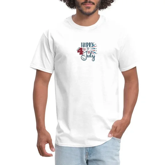 Hot Trending Happy 4Th Of July Fireworks Festive Independence Day Men'S T-Shirt S-5Xl Birthday Gifts; For Men & Women