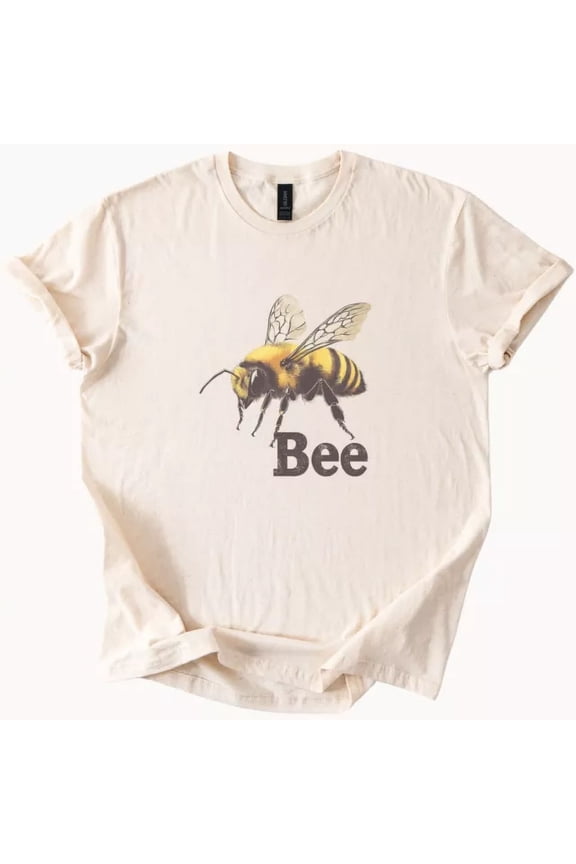 Hot Trending Honey Bee Graphic T Shirt Nature Lover Insect Tee Design Preview Only