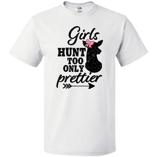 Dixie Land Outdoors Women's Short Sleeve Hunting T-Shirt – Black, Bow Hunter/Deer