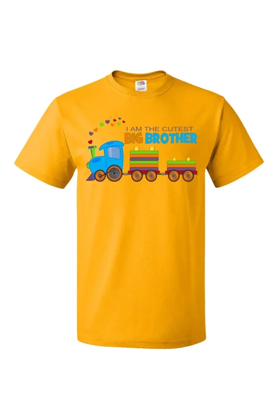 Hot Trending I Am The Cutest Big Brother - Train T-Shirt Est Training Brothers Rock S-5Xl Birthday Gifts; For Men & Women