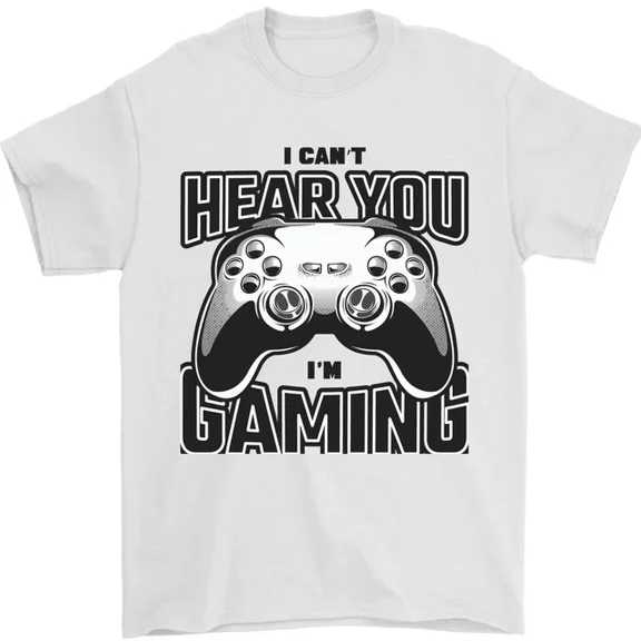 Hot Trending I Can'T Hear You Im Gaming Funny Gamer T-Shirt Design Preview Only