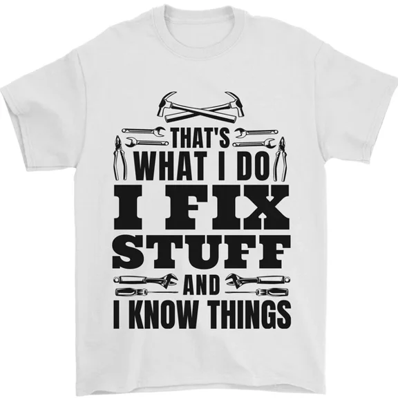 Hot Trending I Fix Stuff Funny Electrician Sparky DIY T-Shirt Design Preview Only