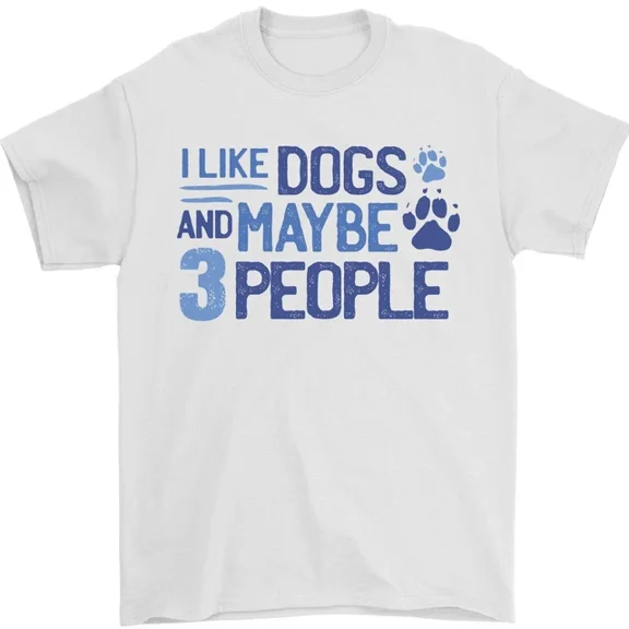 Hot Trending I Like Dogs and Maybe Three People T-Shirt Design Preview Only