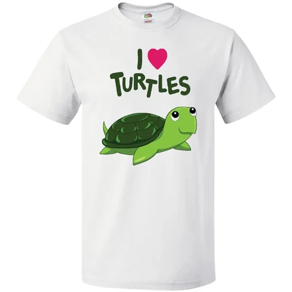 Hot Trending I Love Turtles T-Shirt Animals Turtle Cute Adorable Sea Box Pet Green S-5Xl Birthday Gifts; For Men & Women