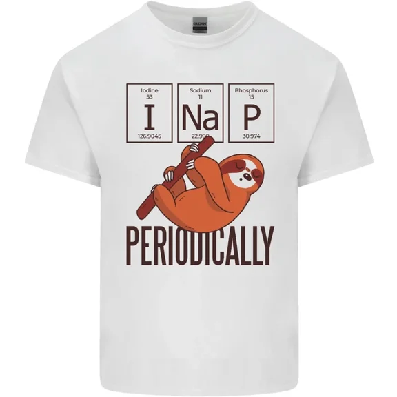 Hot Trending I Nap Funny Periodic Table Sloth Geek Sleep T-Shirt Design Preview Only