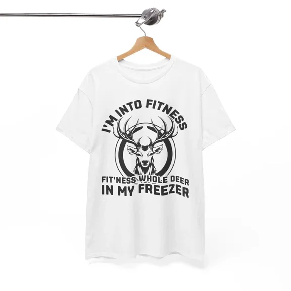 Hot Trending I'm Into Fitness Funny Deer Shirt | Gym Motivation Tee | Strength Training Shirt Design Preview Only