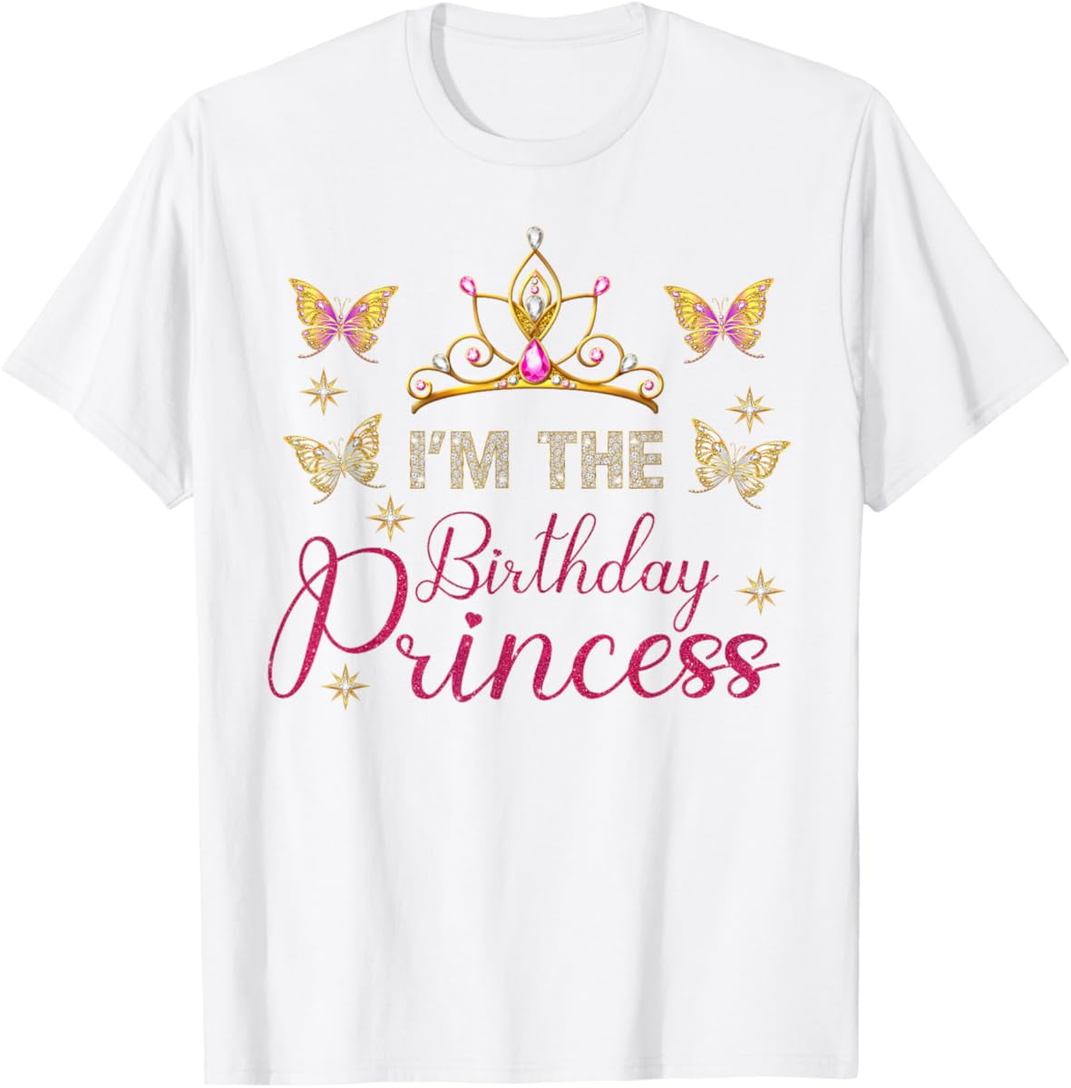 Hot Trending I'm The Birthday Princess Birthday Party Family T-Shirt ...