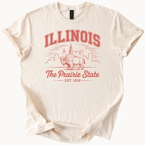 Hot Trending Illinois Bison Tee Prairie State Shirt Design Preview Only