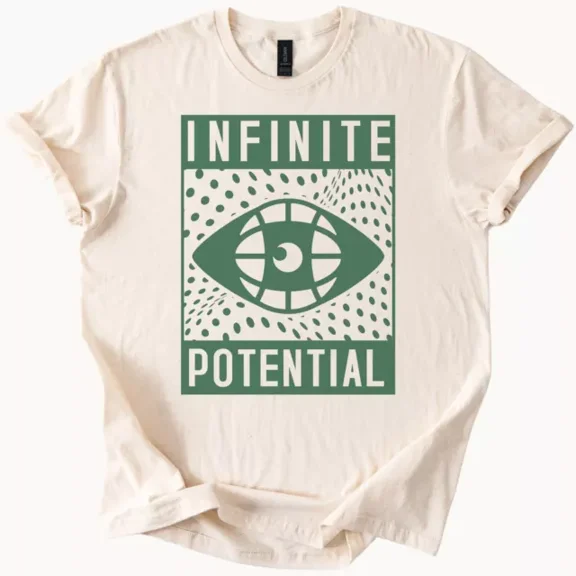 Hot Trending Infinite Potential Eye Graphic T Shirt Spiritual Tee Design Preview Only