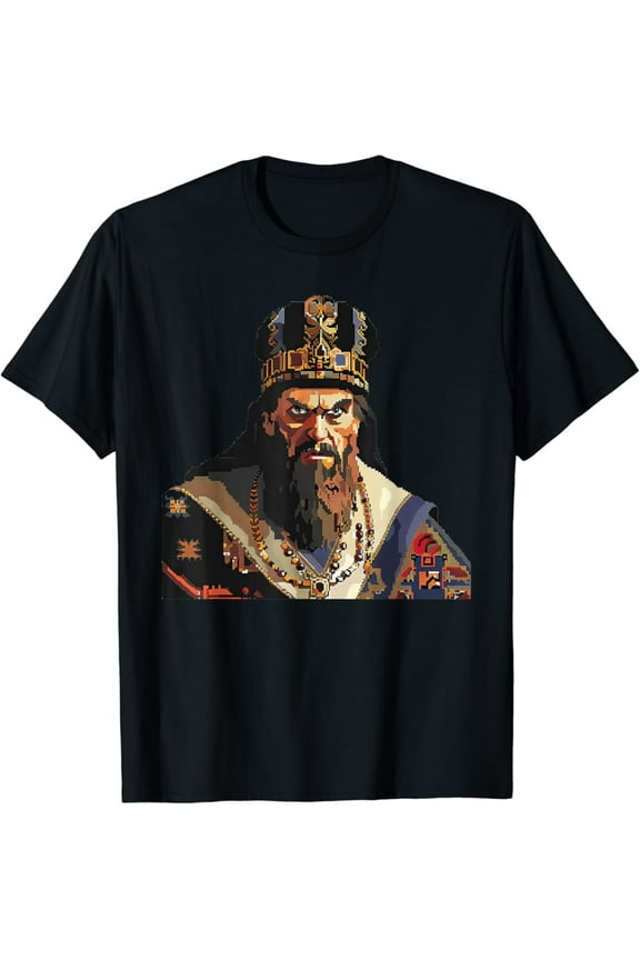 Hot Trending Ivan The Terrible Pixel Art T-Shirt Vintage Tee -Birthday Gifts
