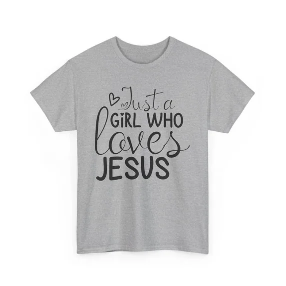 Hot Trending Just a Girl Who Loves Jesus T-Shirt | Christian Motivation | Jesus Faith Shirt Design Preview Only
