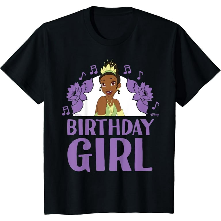Hot Trending Kids Princess Tiana Birthday Girl T-Shirt Vintage - Main Image