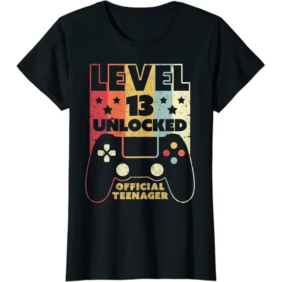 Hot Trending Kiraa Tee With 13Th Birthday Level 13 Unlocked Teenager T-Shirt