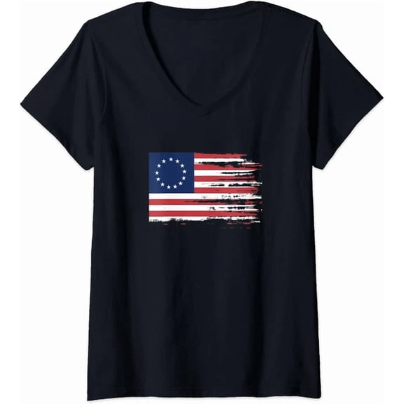 Hot Trending Kiraa Tee With Battle Flag 13 Colonies 4Th Of July Patriotic Tshirt