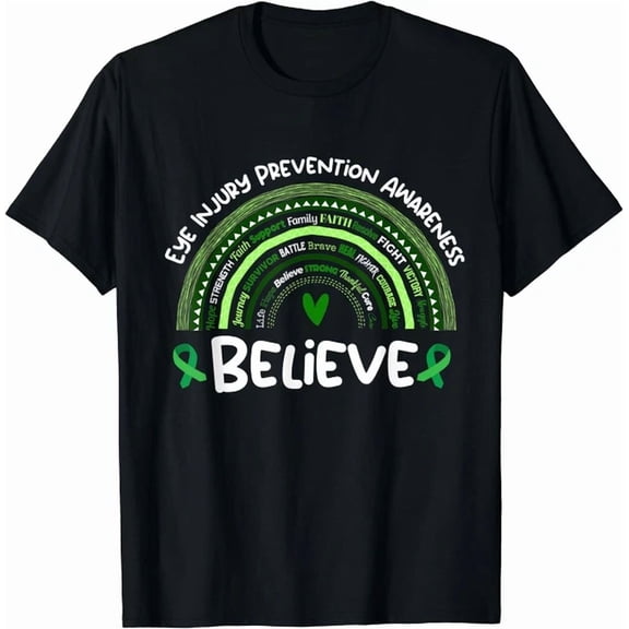 Hot Trending Kiraa Tee With Believe Awareness Month Shirt | Eye Injury Prevention Unisex S-5Xl T-Shirt