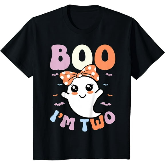 Hot Trending Kiraa Tee With Boo I'M Two Ghost 2Nd Birthday 2 Years Old Unisex S-5Xl T-Shirt