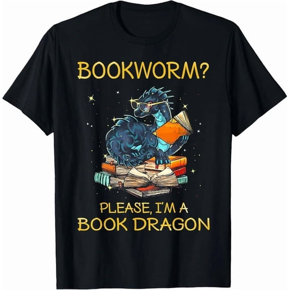 Hot Trending Kiraa Tee With Bookworm? Please, I'M A Book Dragon Graphic Tee Unisex S-5Xl T-Shirt