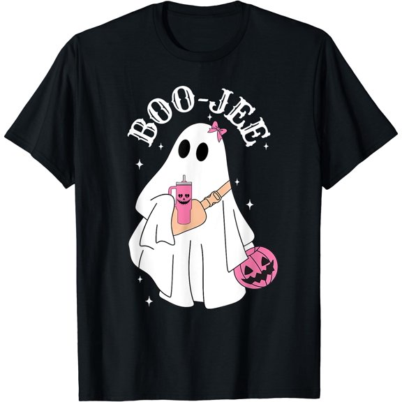 Hot Trending Kiraa Tee With Boujee Boo Jee Spooky Ghost Pink Pumpkin Costumes Unisex S-5Xl T-Shirt