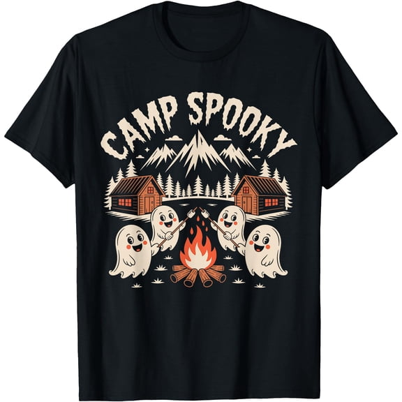 Hot Trending Kiraa Tee With Camp Spooky Camping Hiking Men Women Unisex S-5Xl T-Shirt