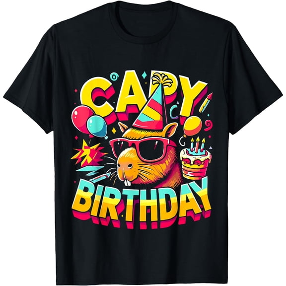 Hot Trending Kiraa Tee With Capy Birthday Capybara Birthday Party Unisex S-5Xl T-Shirt