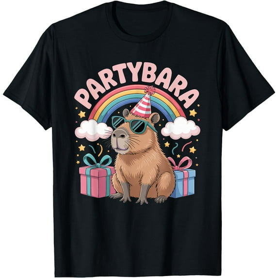 Hot Trending Kiraa Tee With Capybara Birthday For Fun Capybara Party Partybara Unisex S-5Xl T-Shirt