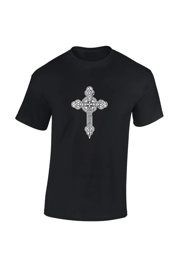Hot Trending Kiraa Tee With Celtic Cross Sword Cool Retro Ancient Design Norse Unisex S-5Xl T-Shirt