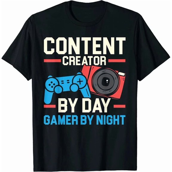 Hot Trending Kiraa Tee With Content Creator By Day Gamer By Night Influencer Unisex S-5Xl T-Shirt