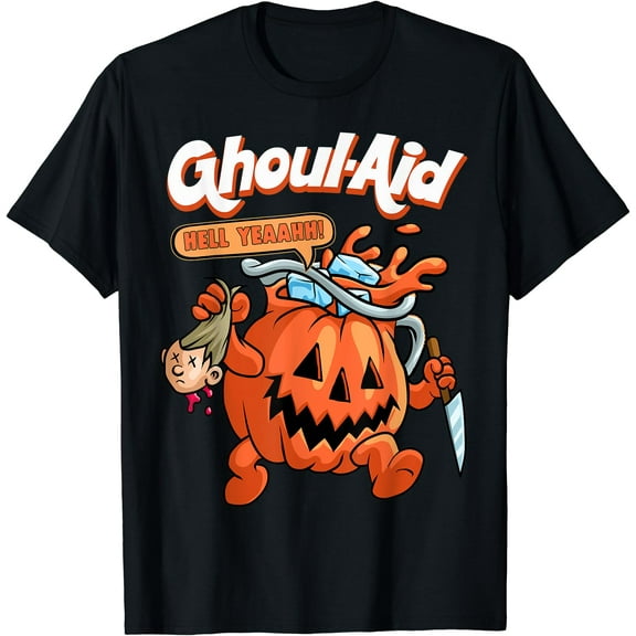 Hot Trending Kiraa Tee With Cool Ghoul Aid Funny Ghoul Pumpkin Cute Meme Unisex S-5Xl T-Shirt