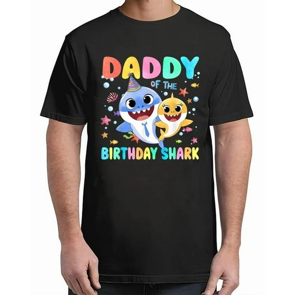 Hot Trending Kiraa Tee With Daddy Of The Birthday Family Shark Vintage S-5Xl T-Shirt