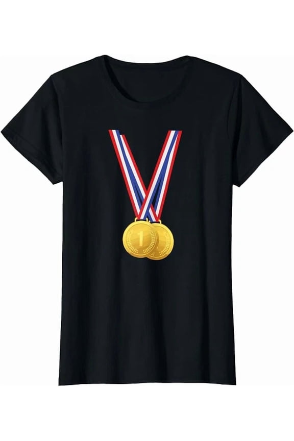 Hot Trending Kiraa Tee With Design For Champions And Winner Two Gold Medals T-Shirt