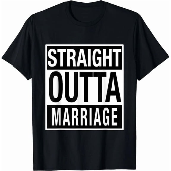 Hot Trending Kiraa Tee With Divorce Party Straight Outta Marriage Unisex S-5Xl T-Shirt