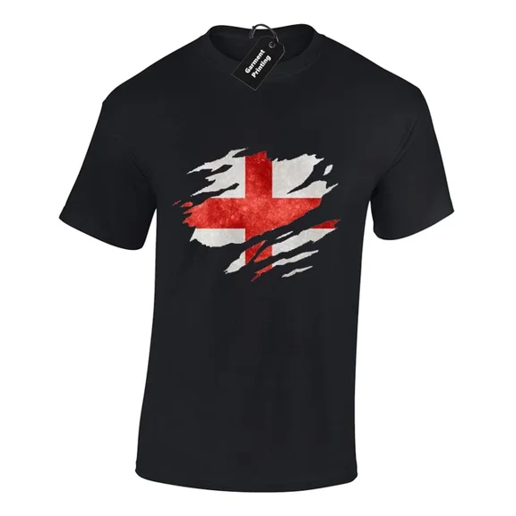 Hot Trending Kiraa Tee With England Flag Slash Patriotic Football Cricket Fan Unisex S-5Xl T-Shirt