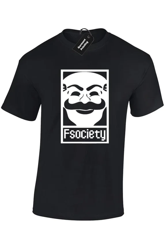 Hot Trending Kiraa Tee With F Society Mr Robot Evil Corp Cyber Hacker Programmer Unisex S-5Xl T-Shirt