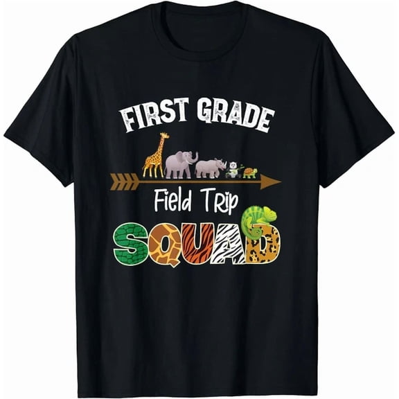Hot Trending Kiraa Tee With First Grade Field Trip Squad Jungle Safari Unisex S-5Xl T-Shirt